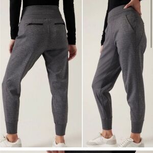 ATHLETA Venice High Rise Jogger in heather grey